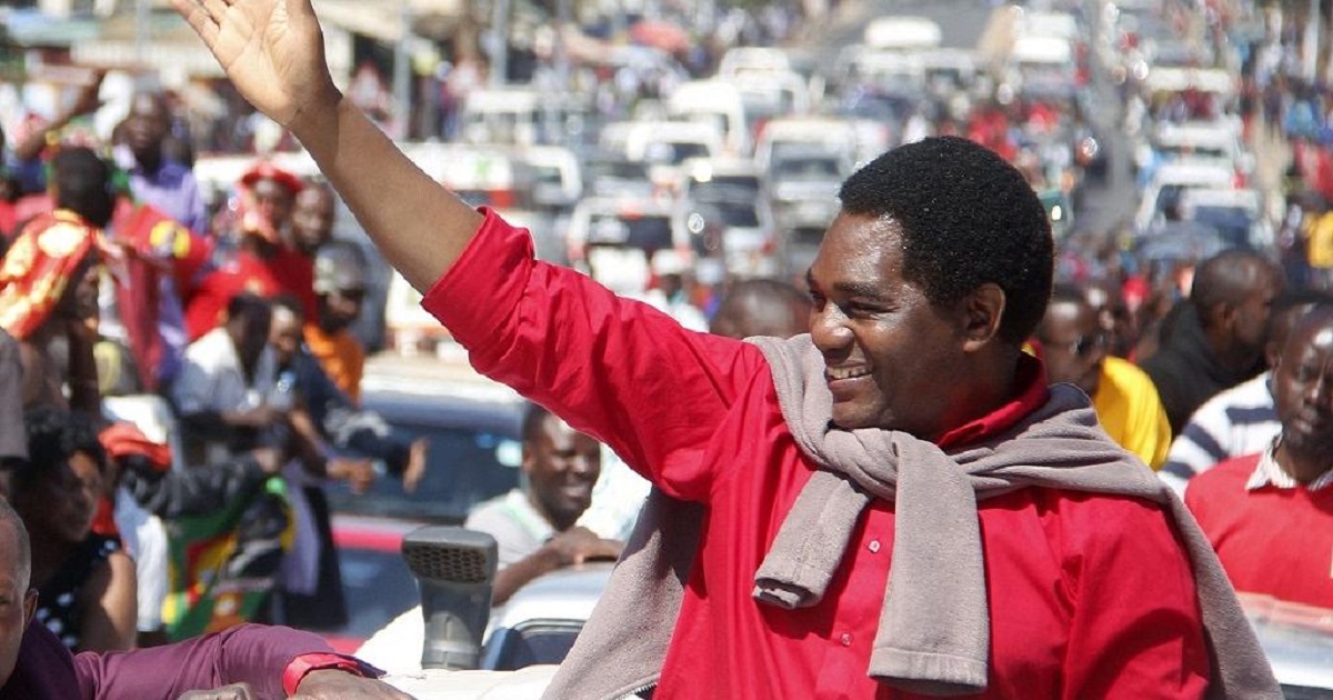 Presidential election: the main Zambian opposition leader Hakainde Hichilema, candidate